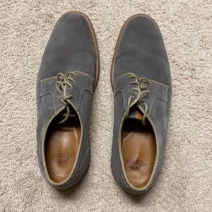 Light Blue Suede Johnston and Murphy Shoes